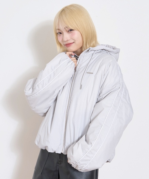「LOVETOXIC」 「KIDS」ブルゾン - ライトグレー キッズ_画像7