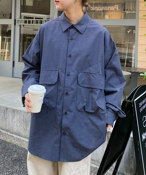 「CIAOPANIC TYPY」 長袖シャツ MEDIUM ネイビー メンズ_画像8