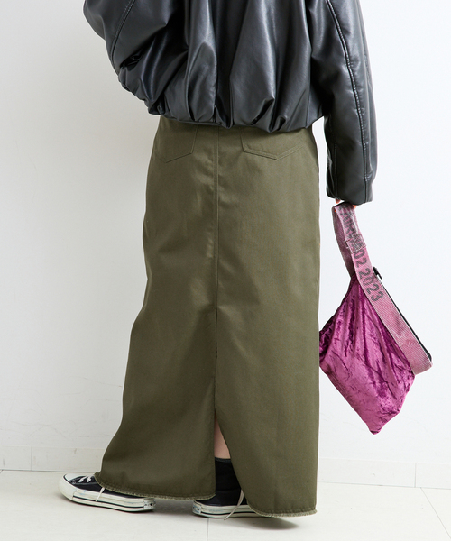 B.C STOCK（ベーセーストック） ロング スカート ウォッシャブル / PLC
