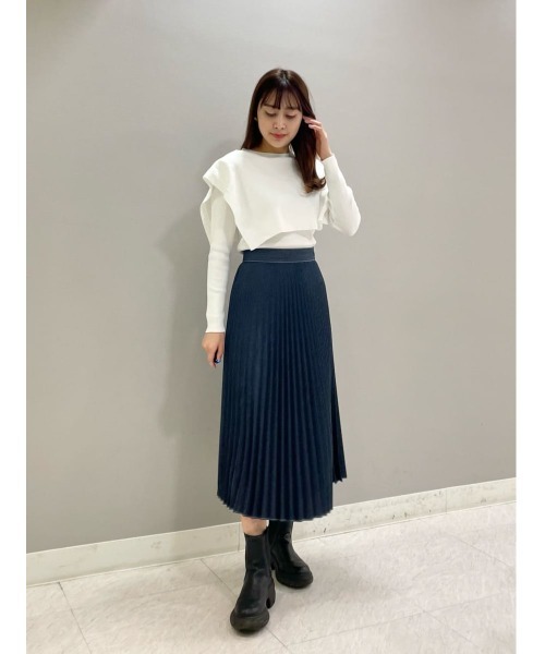 「CAST:」 長袖ニット M オフホワイト レディース_画像3
