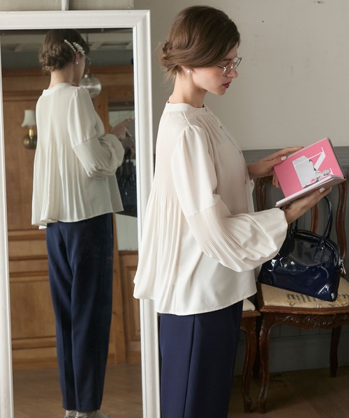 「BONLECILL noir」 長袖ブラウス FREE アイボリー レディース_画像4