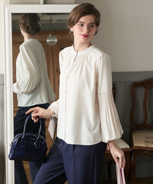 「BONLECILL noir」 長袖ブラウス FREE アイボリー レディース_画像5