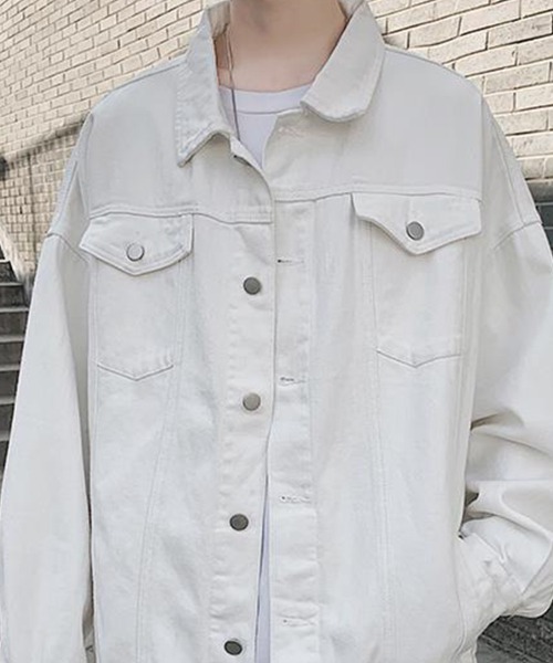 KELVIN デニムジャケット gジャン Basic Oversized Denim Jacket