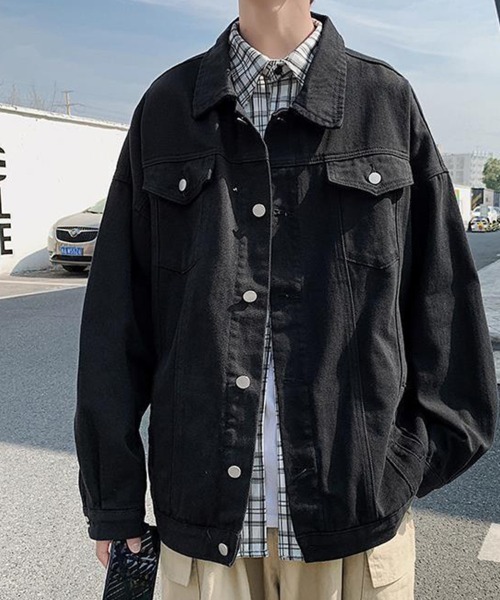KELVIN デニムジャケット gジャン Basic Oversized Denim Jacket