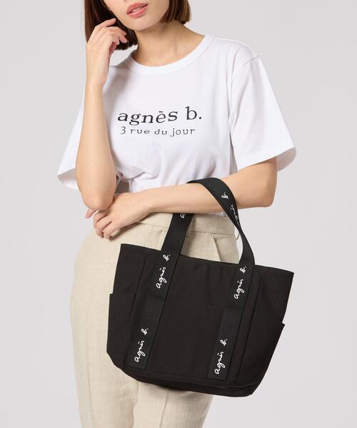 本日限定！agnes b アニエスベー ハンドバッグ A4収納可能 通勤ブラック agnes b.（アニエスベー） トートバッグ FREE ブラック レディース