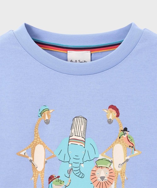 Paul Smith JUNIOR tシャツ ジュニア ハットアニマル Tシャツ / 893195