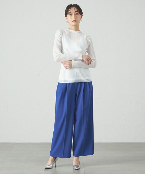 「CAST:」 長袖ニット M レッド レディース_画像3