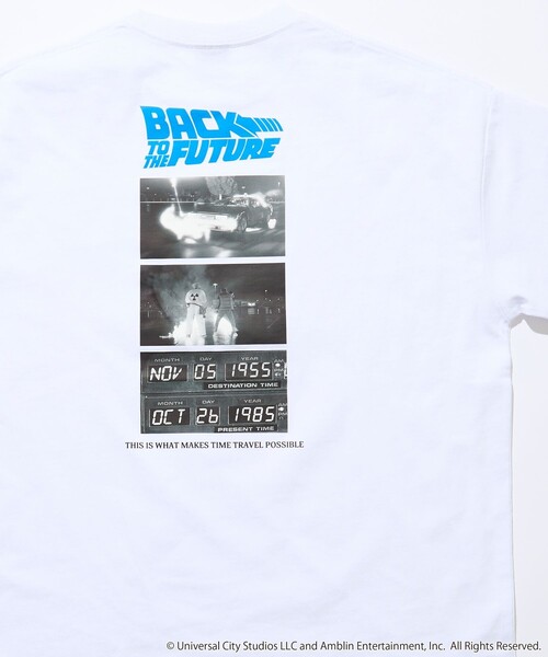 13日まで【SKIN/スキン】 BACK PRINT Tシャツ FREAK'S STORE（フリークスストア） tシャツ 限定展開 「BACK TO THE