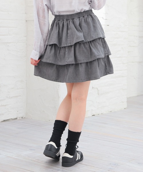 Honeys（ハニーズ） スカート ティアードミニスカート キッズ 子供服