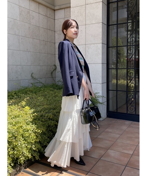 「SNIDEL」 フリルスカート 0 ブラック レディース_画像7