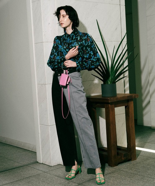 「MAISON SPECIAL」 デニムパンツ 38 ブラック レディース_4