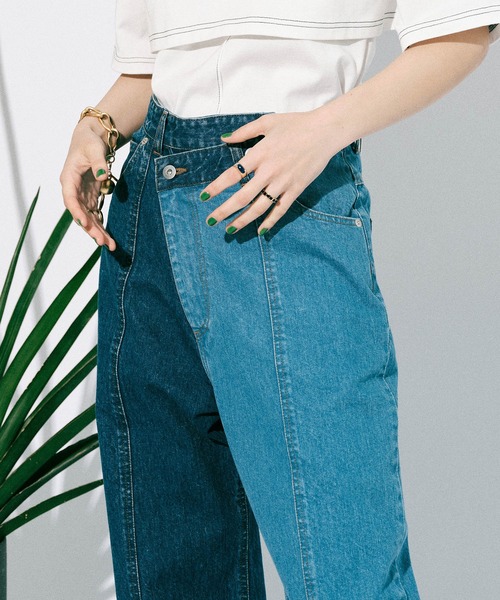 「MAISON SPECIAL」 デニムパンツ 38 ブラック レディース_14
