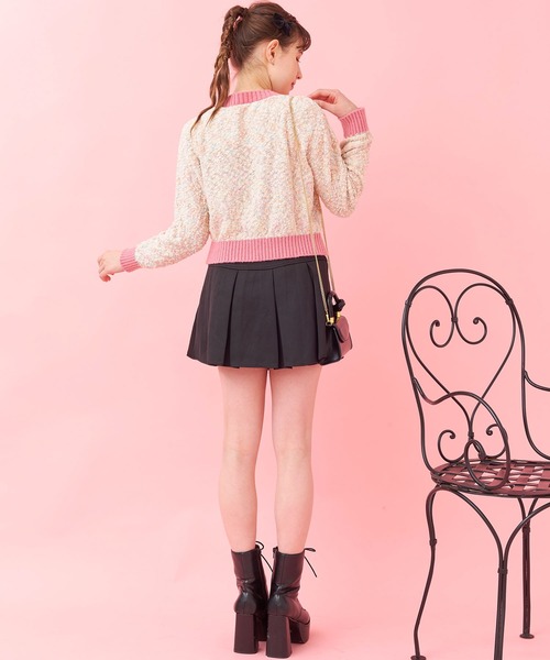 「titty&Co. PETIT」 ニットカーディガン FREE ピンク レディース_画像5