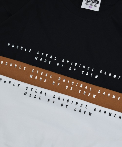 「DOUBLE STEAL」 長袖Tシャツ - ライトブラウン メンズ_画像4