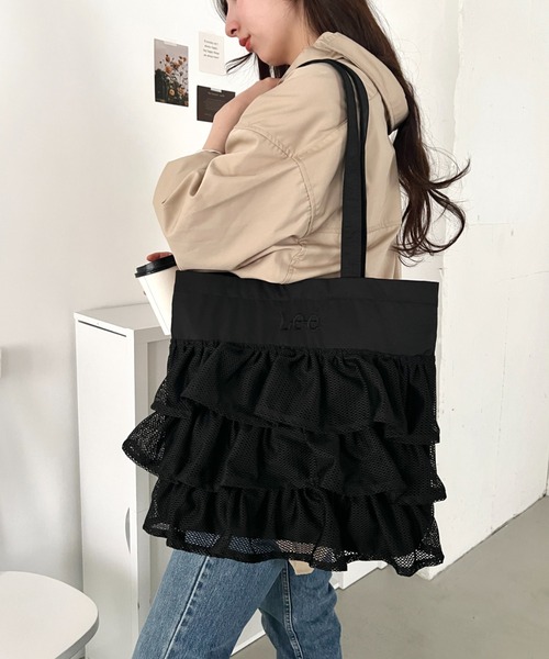 Lee（リー） トートバッグ Lee/メッシュフリル BIG トートバッグ/軽量