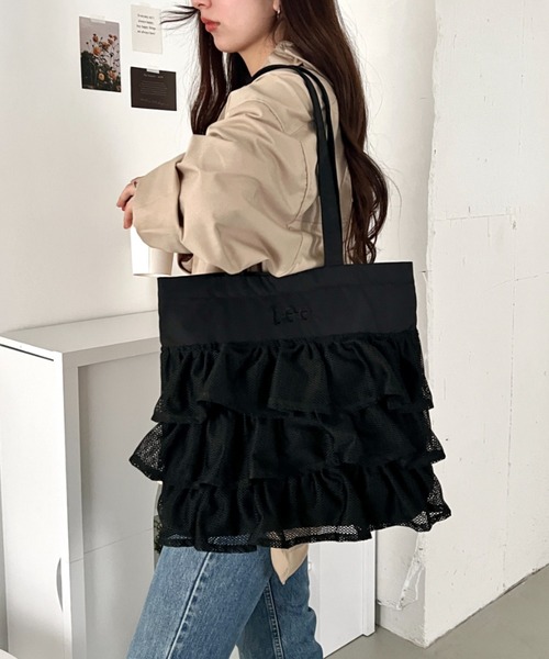 Lee（リー） トートバッグ Lee/メッシュフリル BIG トートバッグ/軽量