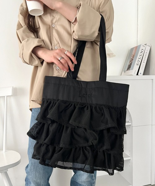 Lee（リー） トートバッグ Lee/メッシュフリル BIG トートバッグ/軽量