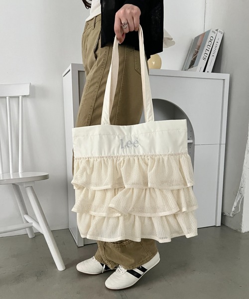 Lee（リー） トートバッグ Lee/メッシュフリル BIG トートバッグ/軽量