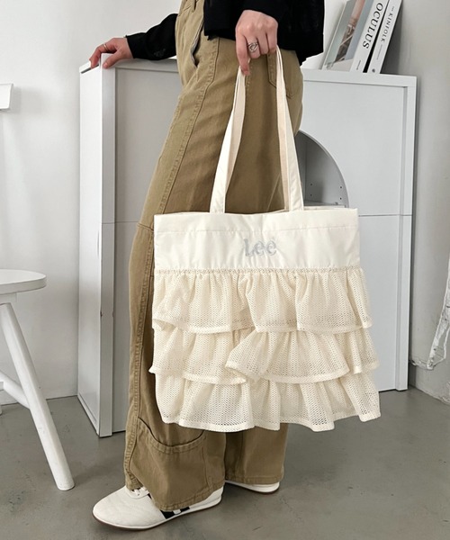 Lee（リー） トートバッグ Lee/メッシュフリル BIG トートバッグ/軽量