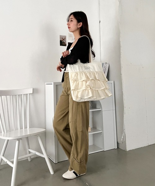 Lee（リー） トートバッグ Lee/メッシュフリル BIG トートバッグ/軽量