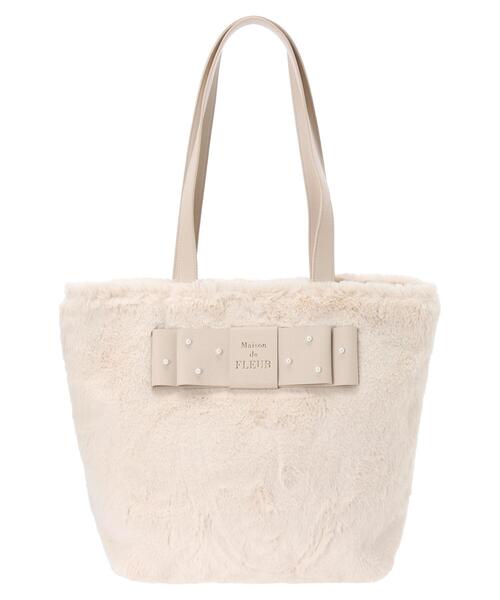 「Maison de FLEUR」 トートバッグ FREE アイボリー レディース_画像2