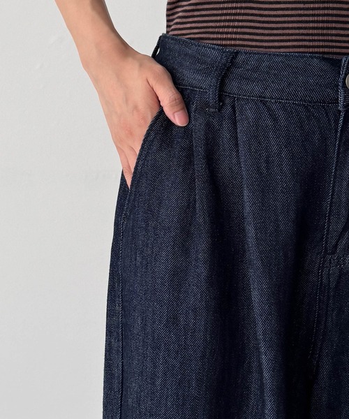 「CANAL JEAN」 「El mar」デニムパンツ SMALL ダークブルー レディース