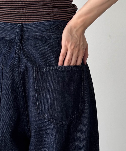 「CANAL JEAN」 「El mar」デニムパンツ SMALL ダークブルー レディース