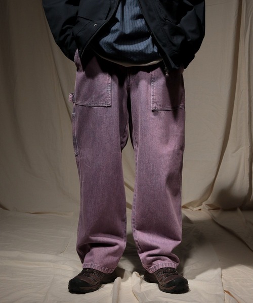 niko and…（ニコアンド） デニムパンツ LARGE パープル メンズ