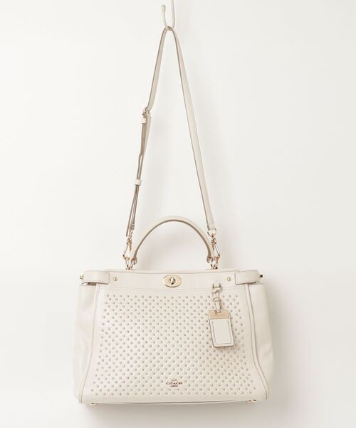 COACH 2way ハンドバッグ ホワイト COACH（コーチ） 2WAYバッグ - ホワイト レディース : ZOZOTOWN Yahoo