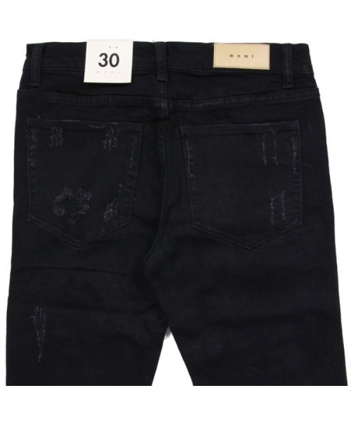 ミニマル　Mnml ブラックデニムパンツ　サイズ30 mnml（ミニマル） デニムパンツ 30 ブラック メンズ : ZOZOTOWN Yahoo