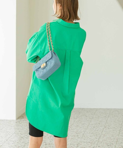 「U by SPICK&SPAN」 長袖シャツ FREE ブルー レディース_画像4