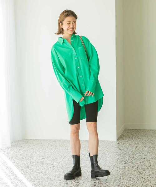 「U by SPICK&SPAN」 長袖シャツ FREE ブルー レディース_画像5