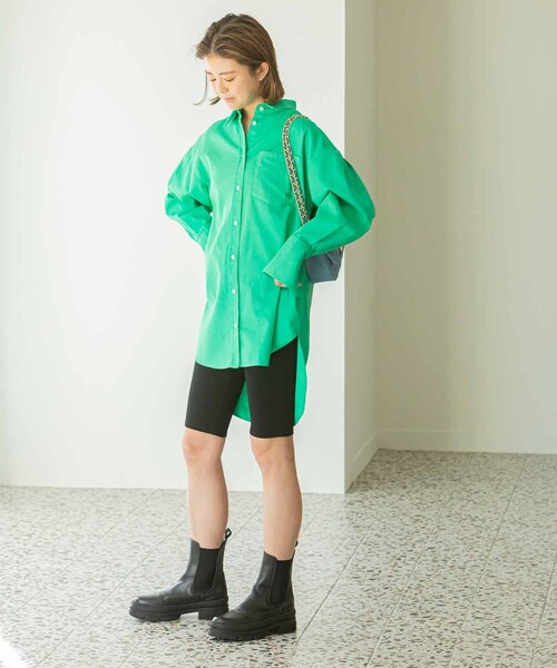 「U by SPICK&SPAN」 長袖シャツ FREE ブルー レディース_画像7