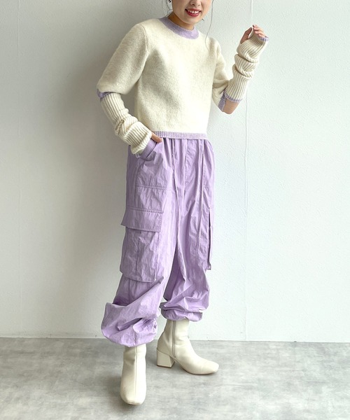 「w closet」 カーゴパンツ - グリーン レディース_画像4