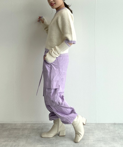 「w closet」 カーゴパンツ - グリーン レディース_画像6