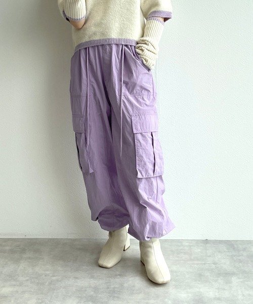 「w closet」 カーゴパンツ - グリーン レディース_画像7