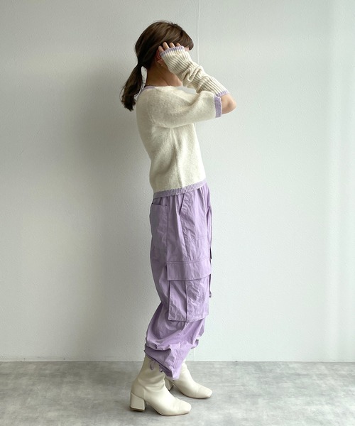 「w closet」 カーゴパンツ - グリーン レディース_画像8