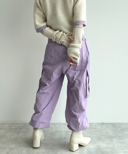 「w closet」 カーゴパンツ - グリーン レディース_画像9
