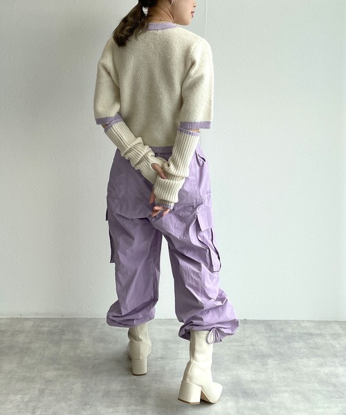 「w closet」 カーゴパンツ - グリーン レディース_画像10