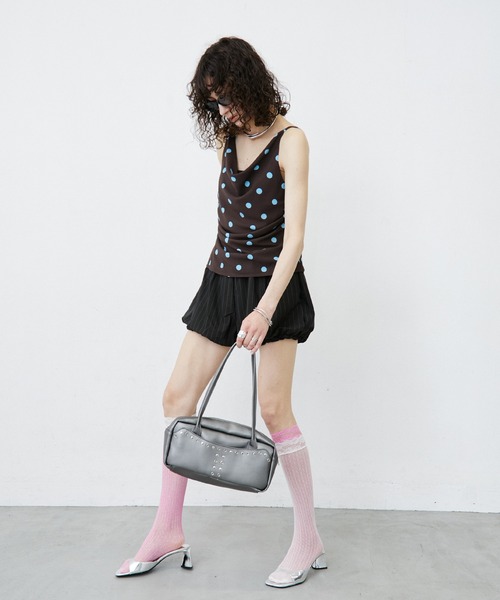 uyu. ワイドパンツ パンツ Stripe Balloon Short Pants/ストライプ柄