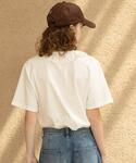 tシャツ 半袖 Vネックフリルレースカラープル...の詳細画像5