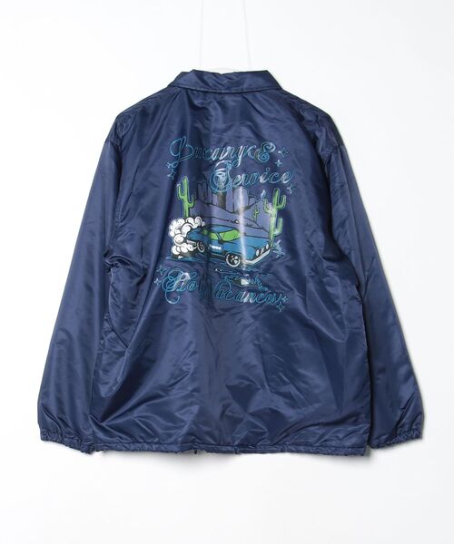 「atmos」 コーチジャケット M ネイビー メンズ_画像2