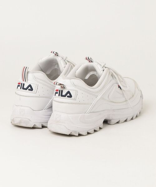 「FILA」 ローカットスニーカー 25.5cm ホワイト レディース_画像2