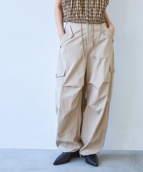 JEANASIS（ジーナシス） ワイドパンツ カーゴパンツ 「接触冷感