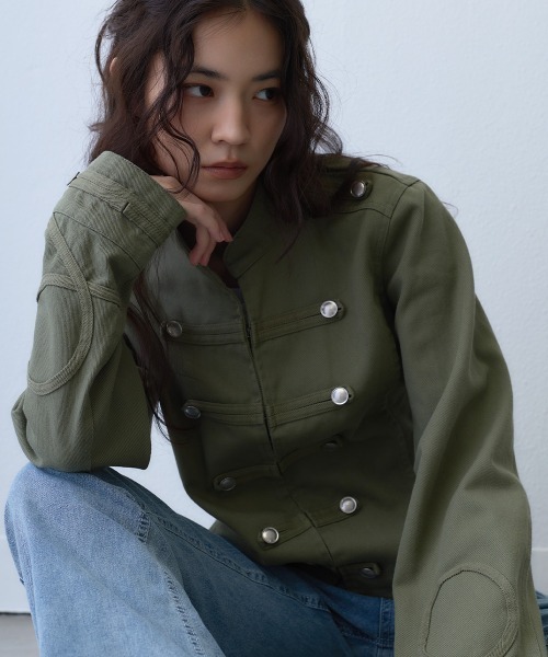 Clum ミリタリージャケット モッズコート military napoleon button