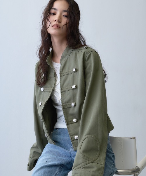 Clum ミリタリージャケット モッズコート military napoleon button