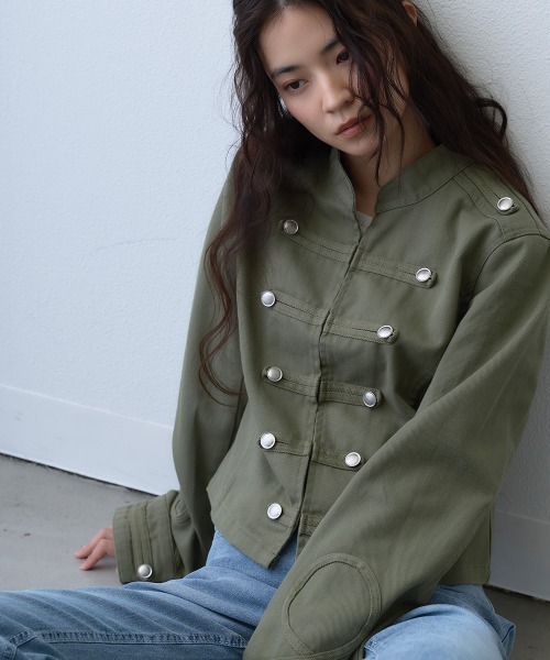 Clum ミリタリージャケット モッズコート military napoleon button