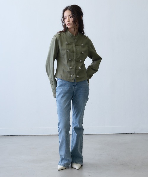 Clum ミリタリージャケット モッズコート military napoleon button