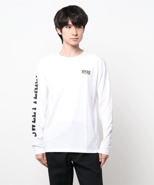 SY32 by SWEET YEARS tシャツ 「SY32 YEARS」ARM LOGO L/S TEE