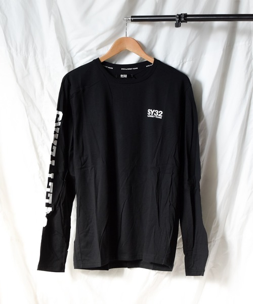 新品sy32 by SWEET YEARS レディース SY32 by SWEET YEARS tシャツ 「SY32 YEARS」SQUARE LOGO T